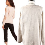 BB Dakota REVOLVE Ribbed Sweater Underneath it all Pullover Crew Neck Large NWT Photo 6