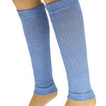 Blue Knitted Leg Warmers Photo 0