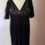 Carmen Marc Valvo Black Illusion Lace Cocktail Dress Mad Men Goth Old Money Sz 8 Photo 9
