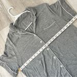 Cozy Earth Top bamboo stretch knit long sleeve pajama womens Gray medium lounge Photo 2