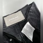 Evereve Everlane The 90’s Cheeky Jean Cropped Ankle Raw Hem Frayed Edge Black Gray 27 Photo 14