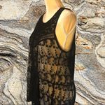 EXPRESS  brand black sheer lace top flared bottom Photo 2