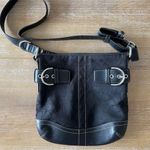 Coach Vintage Black Signature Crossbody Soho Handbag Photo 0