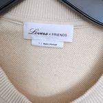 Lovers + Friends  Tasha Tee Shirt Off White French Terry Crop Top Size Small Photo 3