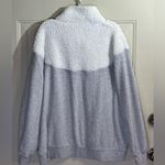 Aerie  Women's Cowl Neck Sweater in Gray and White Photo 1