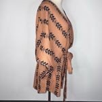 Elan Brown Black V Neck Short Romper Small Boho Arrow Tribal Design NWT Photo 7