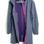 Title Nine NEO Gray Trench Coat Grey Purple Size Small Photo 7