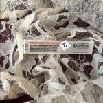 Anthropologie Cream Lace Chemise with Floral Design Size XL Photo 9