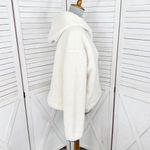 Wild Fable  Faux Sherpa Half Zip Pullover Hoodie Anorak Jacket Cream Small Photo 3