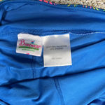 Birdies & Bows Athletic Skort Sz Medium Multicolor Leaf Print Tennis Golf Skirt Blue Photo 2