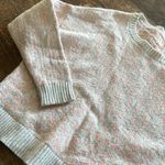 Free People Cream & Pink Cheetah Print Cropped Sweater Photo 2