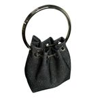 Jimmy Choo  NWT Bon Bon Bag in Black Glitter Fabric Photo 1