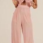 Showpo Renewed Jumpsuit in Blush Photo 0