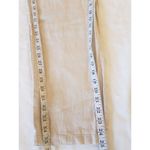 Mango MNG Womens Sz Small Pants High Rise Minimalist Beige Drawstring 100% Linen Photo 11