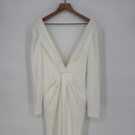 Lulus Stunning Romance White Long Sleeve Mermaid Maxi Dress Size S Photo 4