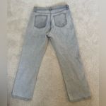 Loft women’s jeans high waist straight crop gray size 30/10 Photo 3
