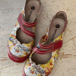 Remonte Floral Mary Jane Shoe Yellow Size 5.5 Photo 0