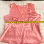Cato 2000s Y2K Coquette Pink satin camisole sleeveless blouse with lace detailing V-neck lingerie style top Excellent condition measurement in pics-Size 12/L Photo 3