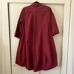 Senes Button Down Bubble Dress One Size Oversized Red Photo 1