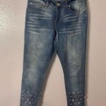 Indigo Rein  Rhinestone Embellished ankle Jeans Photo 0