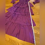 Strut & Bolt Tiered satin maxi dress in Purple Photo 7