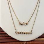 Loft  Gold Layered Necklace Set Minimalist Design Photo 1