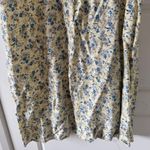 70s VTG Whirlaway Frocks sz 12 Womens Yellow Floral 100%Rayon Midi Dress Cottage Photo 5