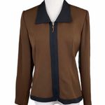 Donna Ricco Classy Brown Fully Lined Blazer Photo 0