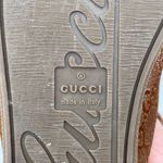 Gucci monogram GG lurex canvas and leather high top sneakers size IT 35 US 5 Photo 14