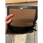 Ralph Lauren Lauren  Crossbody Bag Women Black Textured Leather Chain Strap Purse Photo 4