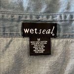 Wet Seal Y2K chambray button down with lace Photo 1
