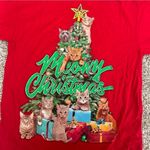 🦋 Meowy Christmas Red Cat T Photo 2