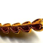 Gold tone heart rhinestone bangle bracelet Photo 5