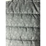 Ann Taylor Loft Puffer Vest Black Women's Size S Floral Zipper Polyester Photo 3