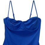 J.Crew NWT Heritage Balconette Underwire One Piece Swimsuit Blue Size 10 Preppy Photo 5