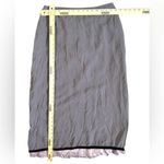 Vintage Women’s Smoky Purple Plum Silk With Velvet Trim Blouse And Skirt Set 14 Photo 5