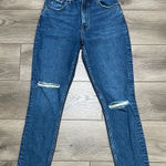 Abercrombie & Fitch The Skinny High Rise Distressed Stretch Blue Jeans Size 28 Photo 0