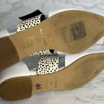 Anthropologie ALL BLACK Anthro Shoes Woman white Jungle Band D'Orsay Leather Pointed Flats 6 Photo 8