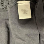 Johnny Was  4 Love & Liberty Small Top Blouse Embroidered Black Boho Short Sleeve Photo 4