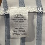 Cabana Life x Talbots Dress Medium Blue White Jersey Cover Up UPF50 Embroidered Photo 4