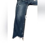 Moussy Vintage Glendele Skinny Leg Distressed Raw Hem Jeans Sz 27 Blue Photo 12