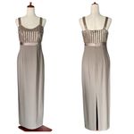 Jovani  Beaded Bodice with Slit in back Maxi Dress Photo 0