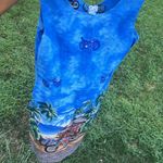 Ky’s Hawaii cotton tank sundress beach motorcycle biker size large dress Green Photo 10