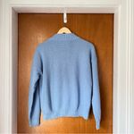 •Vintage floral embroidered knit sweater• Size M Blue Size M Photo 5