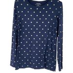 Chico's  Blue Women's Petite Karina Foiled Dot‎ Long-Sleeve Tee - Size 0 Photo 0