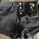 H&M Conscious Black Jean Shorts Photo 1