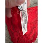 Free People  Women's Red Lace Racerback Bralette Size S Photo 4