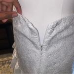 ZARA 90s vintage girly whimsical white lace tiered eyelet mini skirt w/ ruffles Photo 4