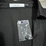 idem Ditto  Black Ruched Front Long Sleeve Collared Button Down Gothic Shirt M Photo 12