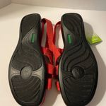 Grasshoppers Women Sandals 8.5 Wide Red Floral Adjustable Sling Back NWT Size undefined Photo 4